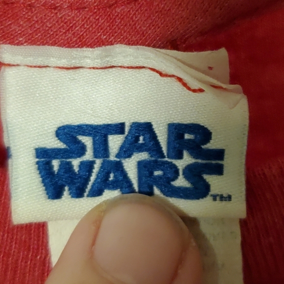 Star Wars Millennium Falcon Schematics T-Shirt Red Large YT Freighter - Picture 4 of 4